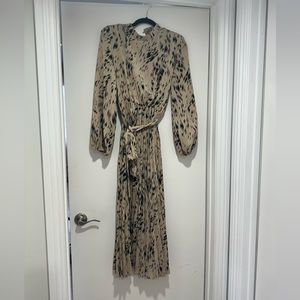 Tiger print maxi dress